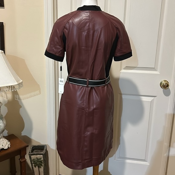 Marc Cain Sport Faux Leather Dress. NWT. Size N3/medium - Picture 4 of 12